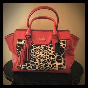 COACH Legacy Leopard Handbag
